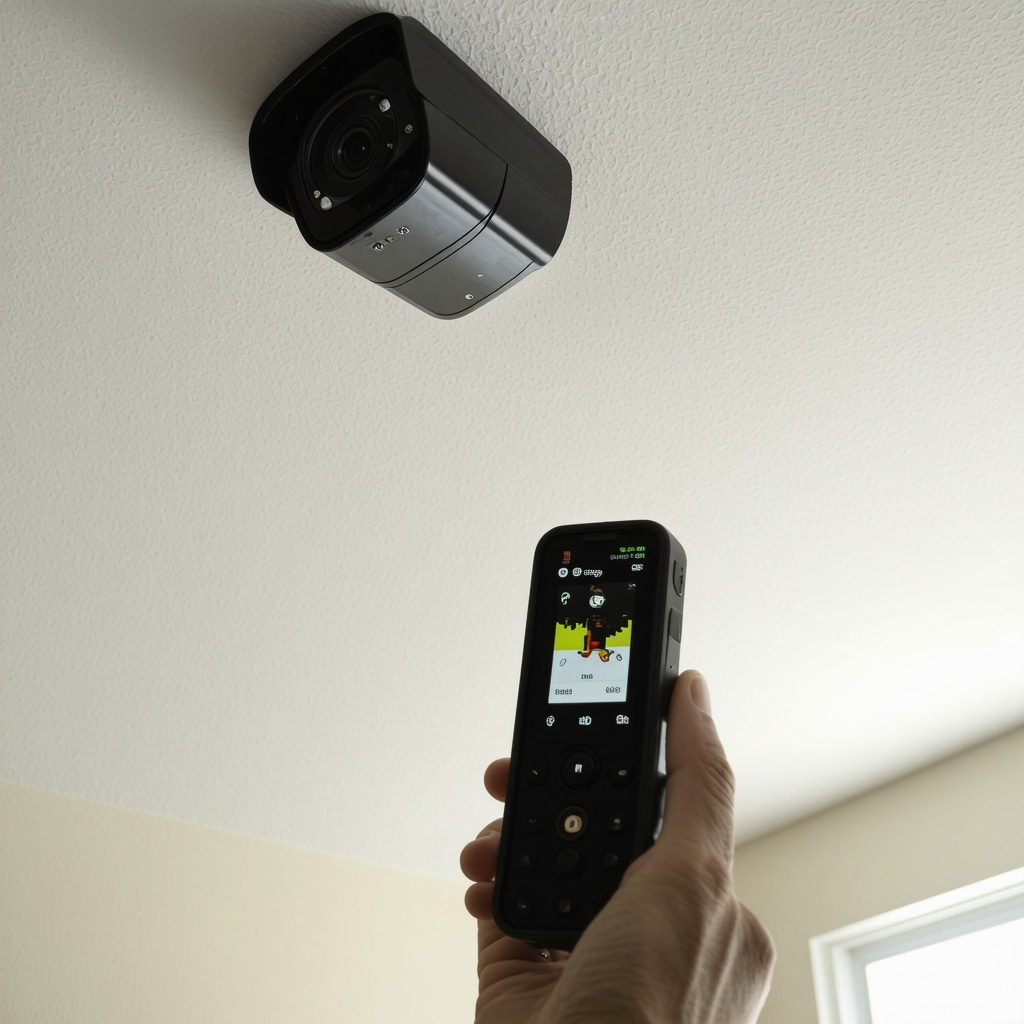Infrared camera and moisture sensors detecting hidden ceiling damage in a Tampa home attic