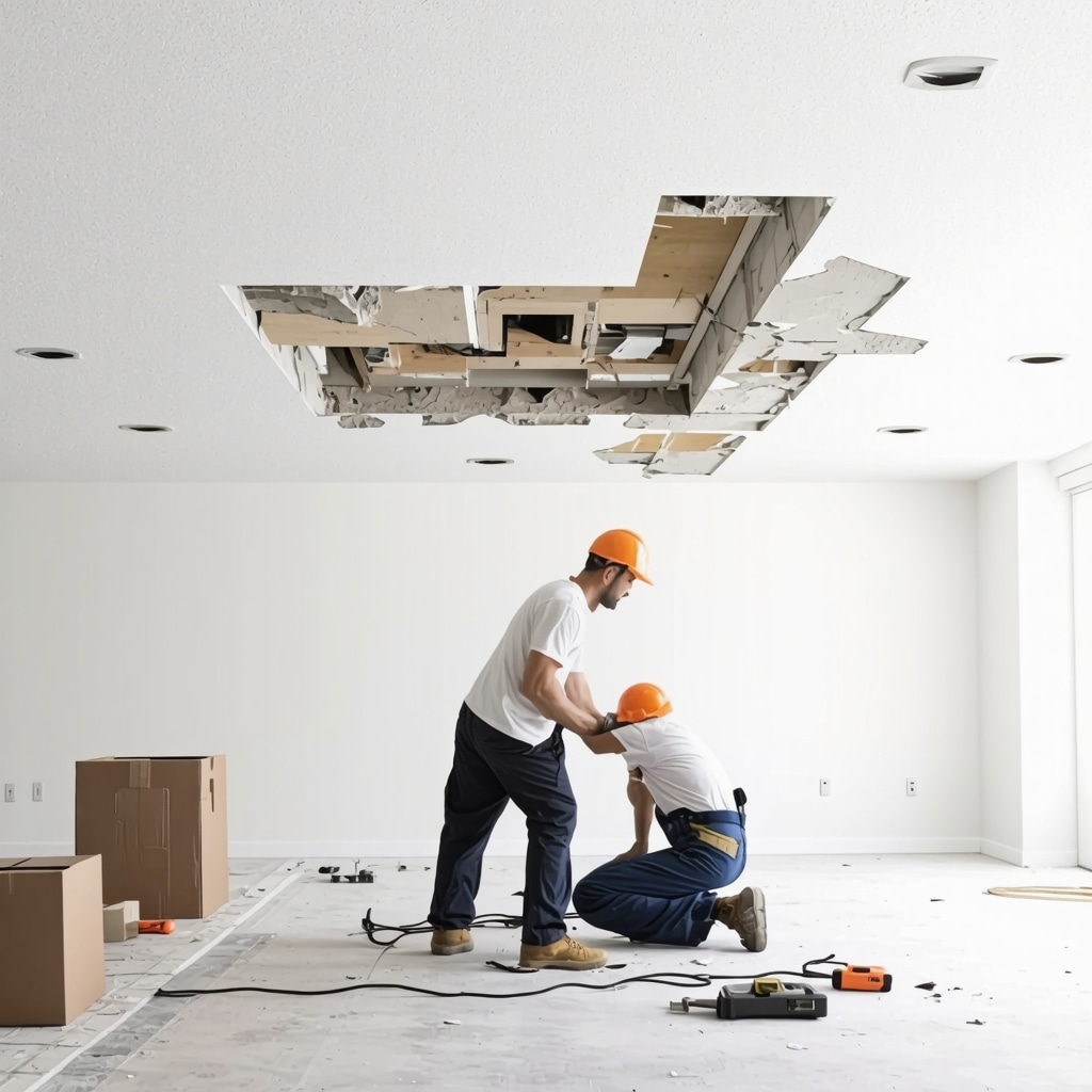 Drywall Contractor for Ceiling Damage Repairs in Tampa Homes