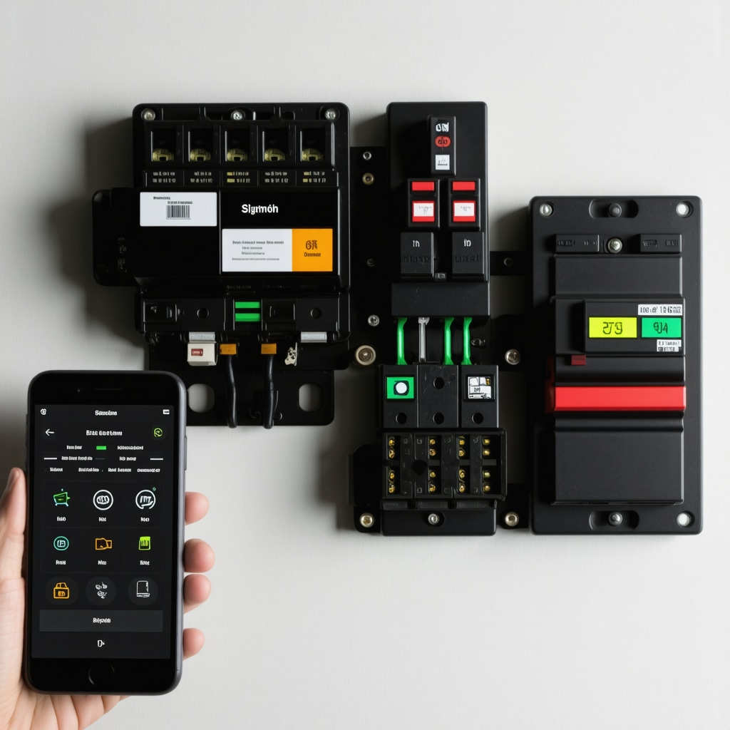 Advanced smart electrical panel featuring IoT-enabled circuit breakers and real-time monitoring for home electrical safety in Tampa