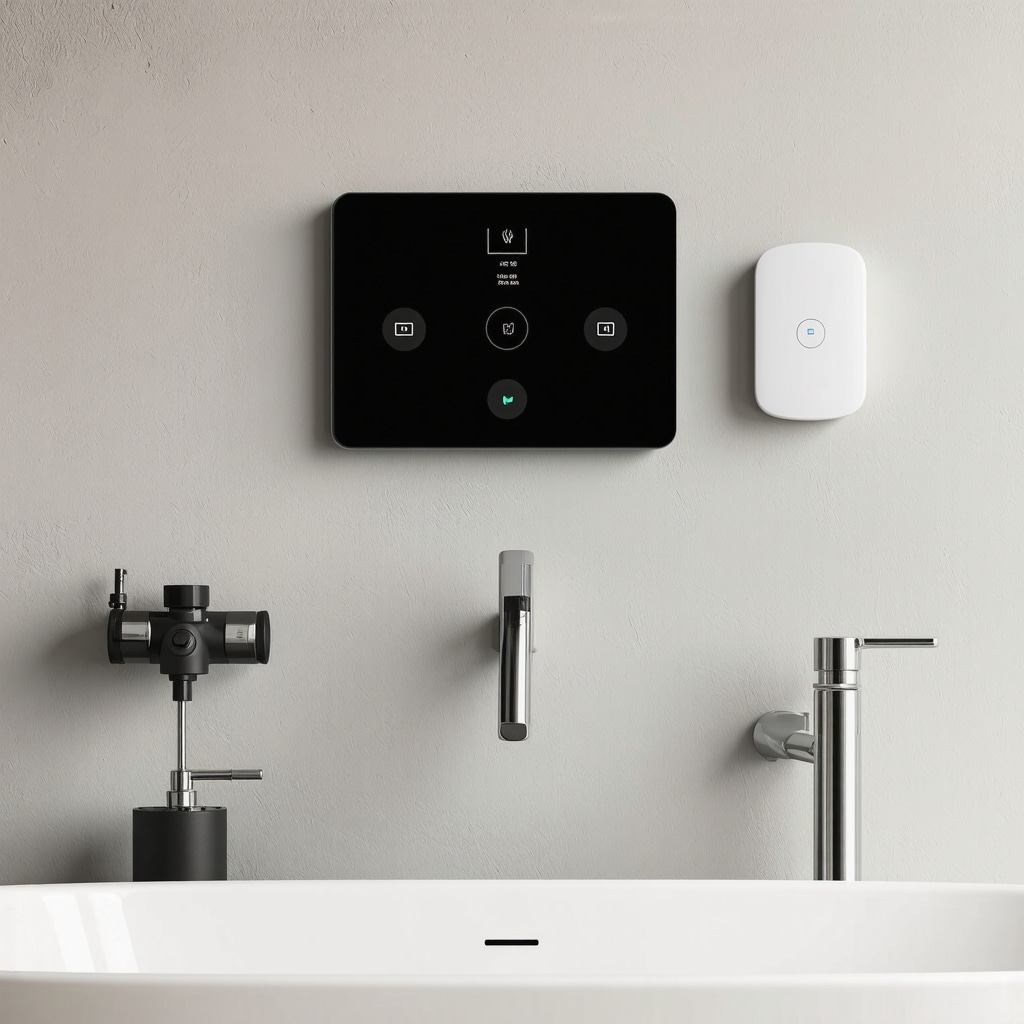Advanced smart plumbing system with leak detectors and automated water control in a Tampa residence