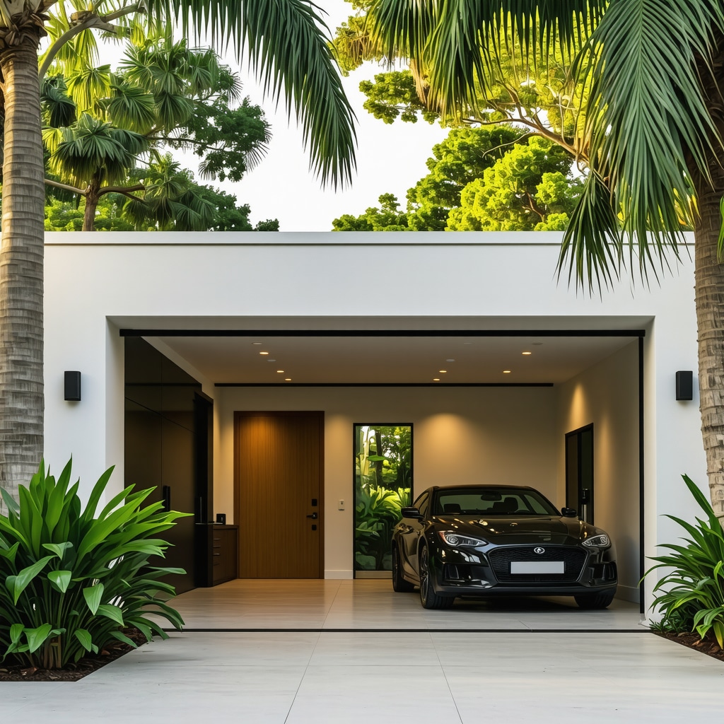 Tampa garage conversion featuring advanced insulation, smart home devices, sustainable materials, and structural safety enhancements