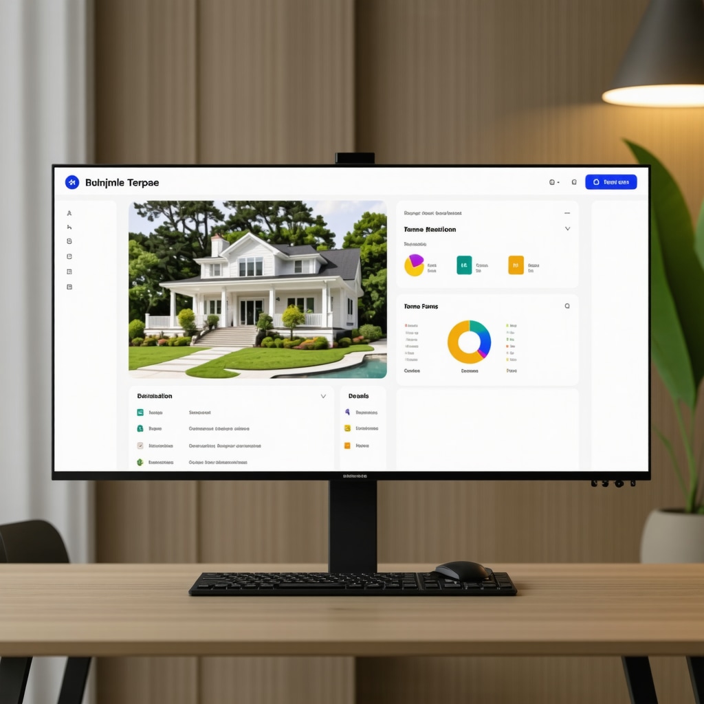 Digital dashboard displaying remodeling progress and augmented reality design visualization in Temple Terrace home