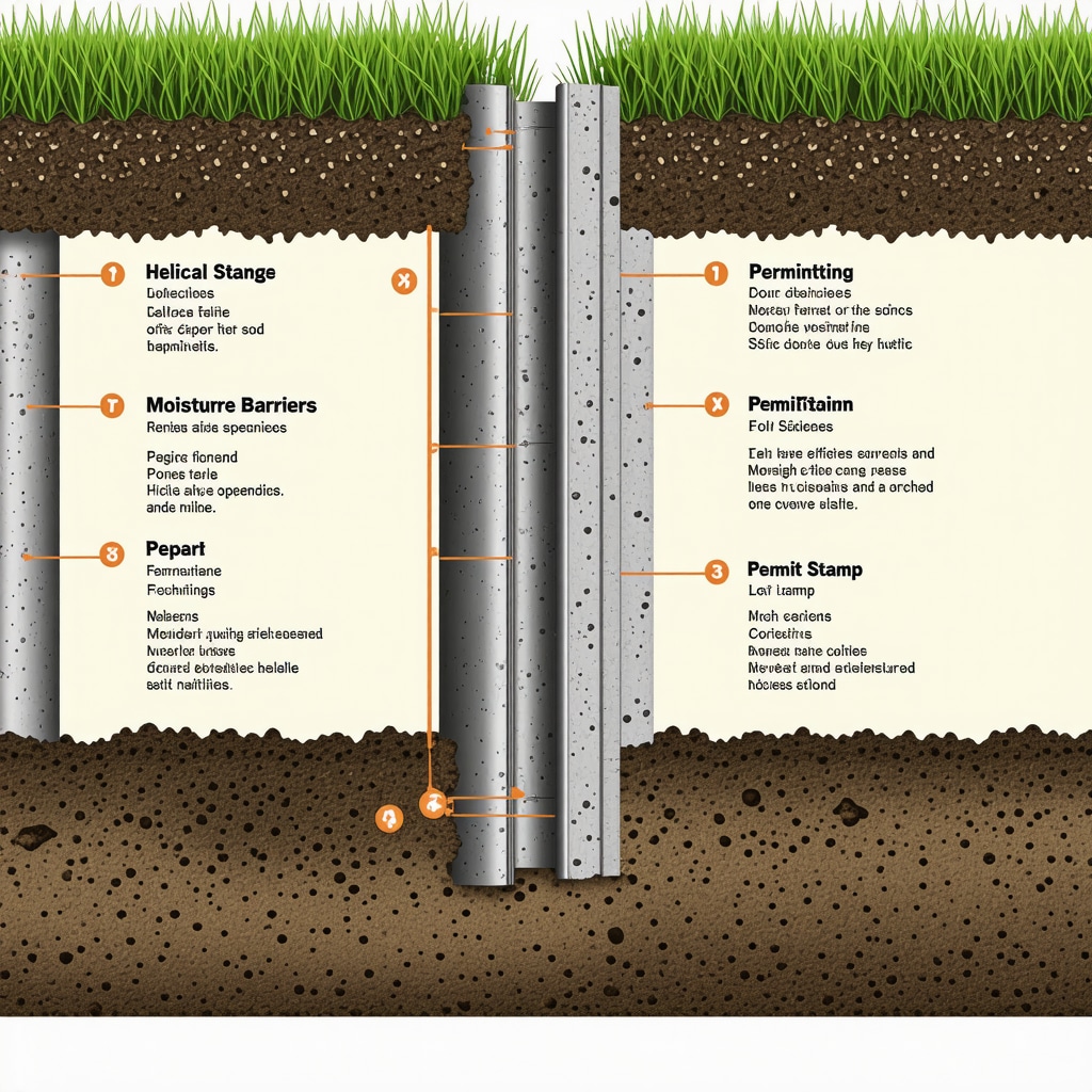 Infographic showing soil science, permits, and energy-efficient foundation repair methods for Tampa homes