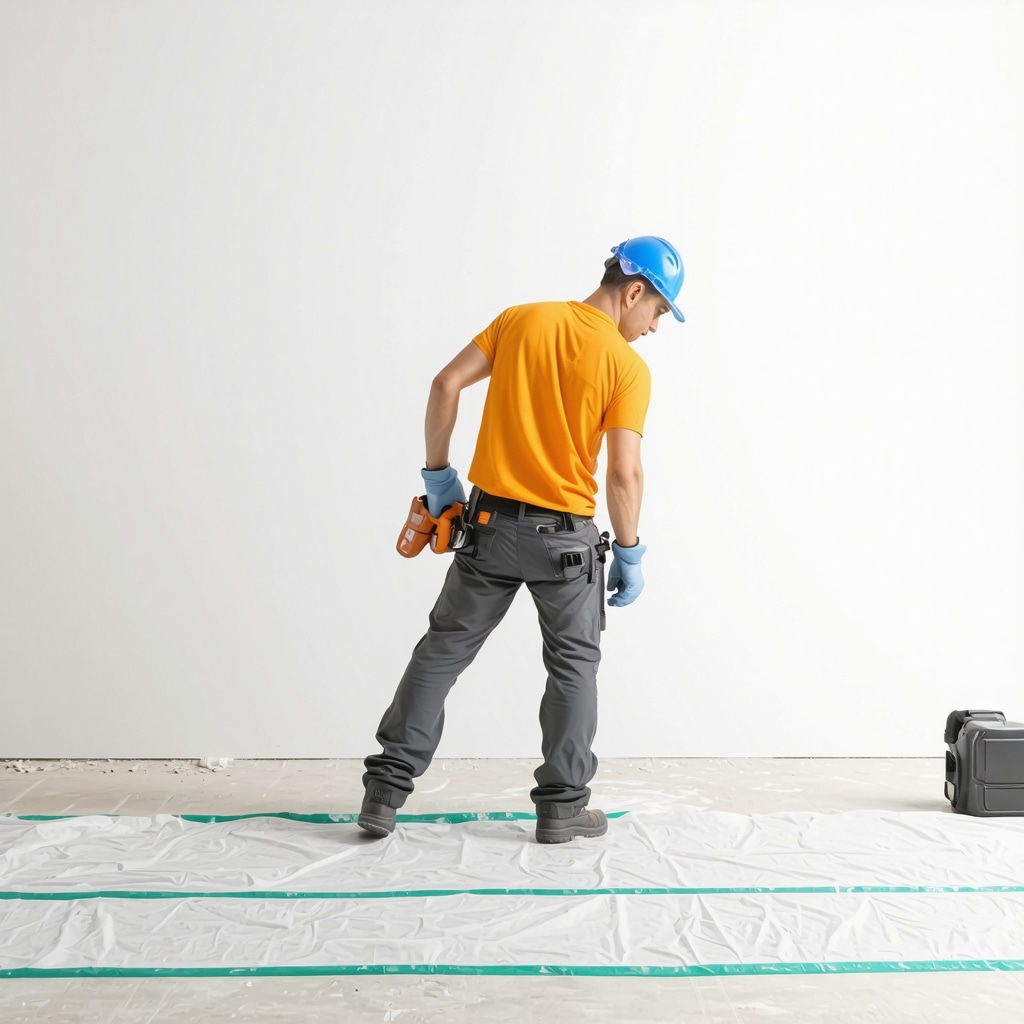 Contractor applying vapor barrier and mold-resistant materials during home renovation in Trinity, Florida