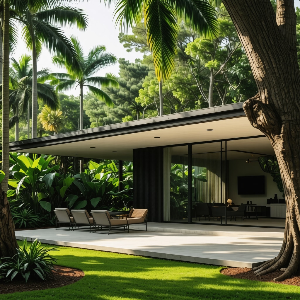 New room expansion on a Tampa home featuring passive solar design with south-facing windows and shading
