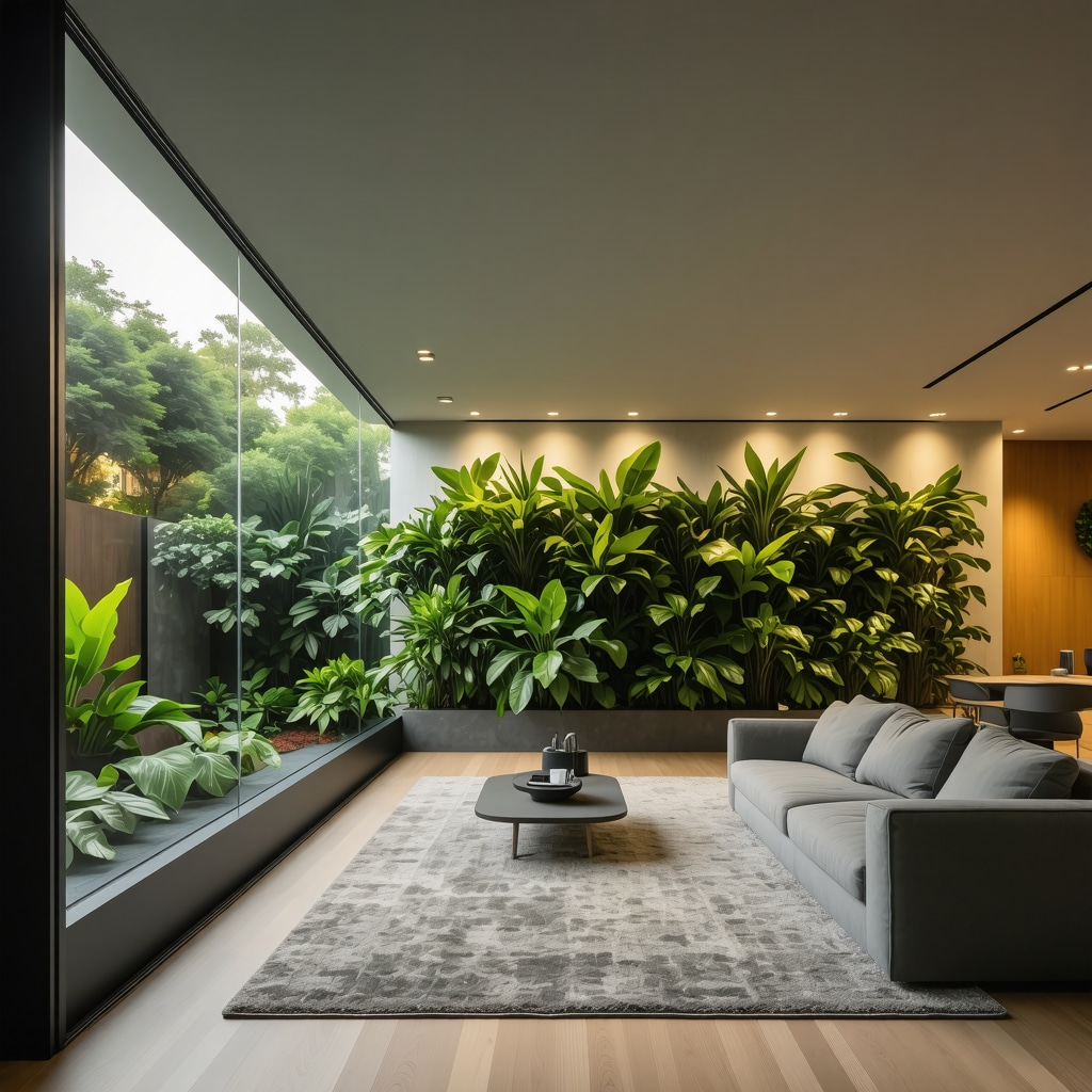 Interior of Tampa home with smart technology and moisture-resistant materials