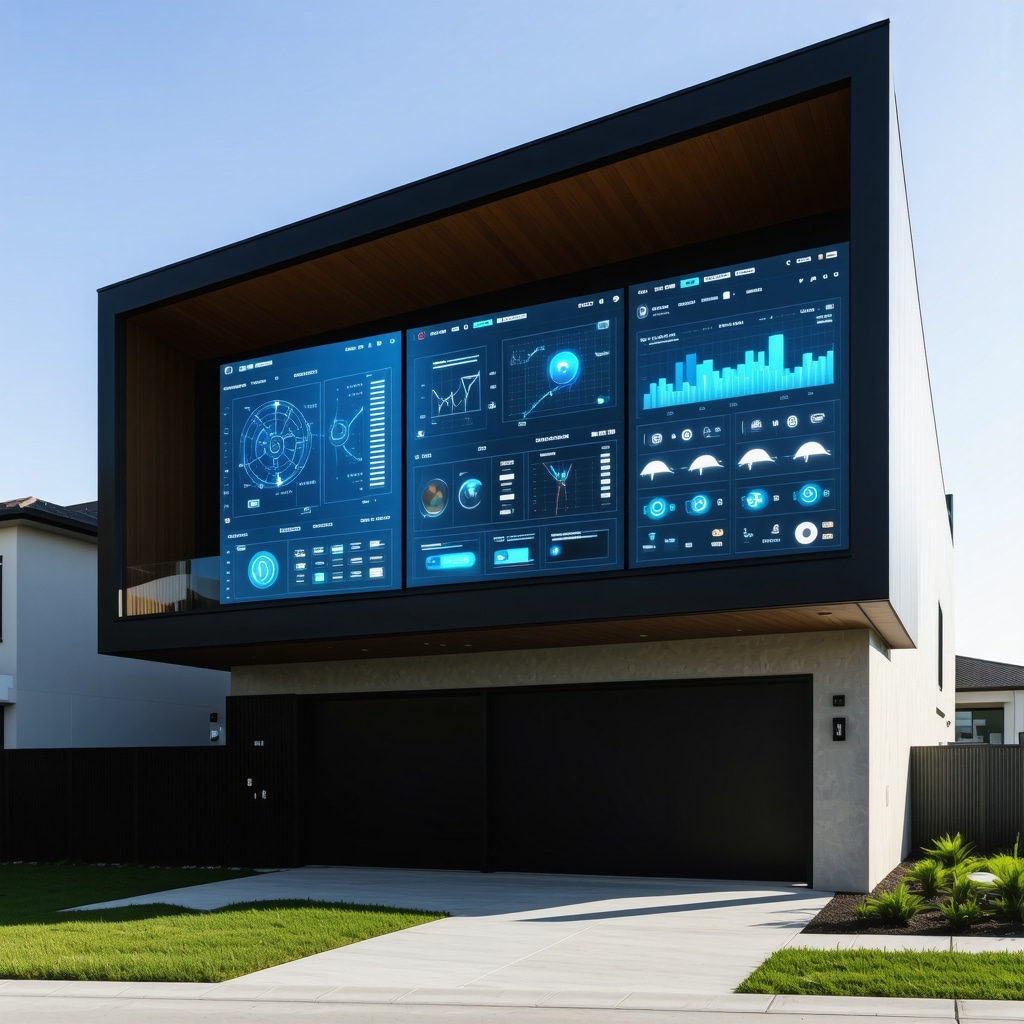 Digital interface displaying real-time home structural health data during emergency repairs in Tampa
