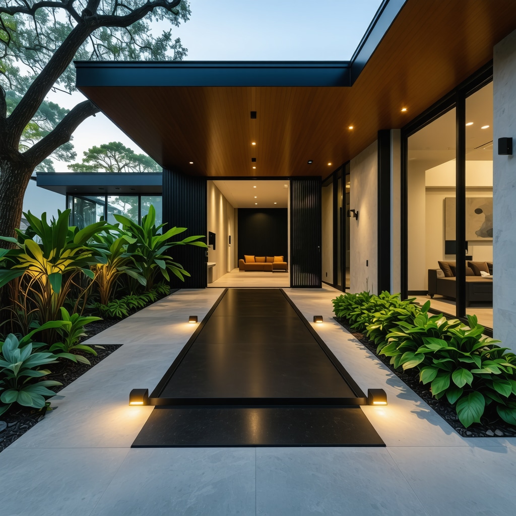 Modern Tampa home with reversible ADA ramp, smart lighting, ergonomic handles, and eco-friendly renovation materials
