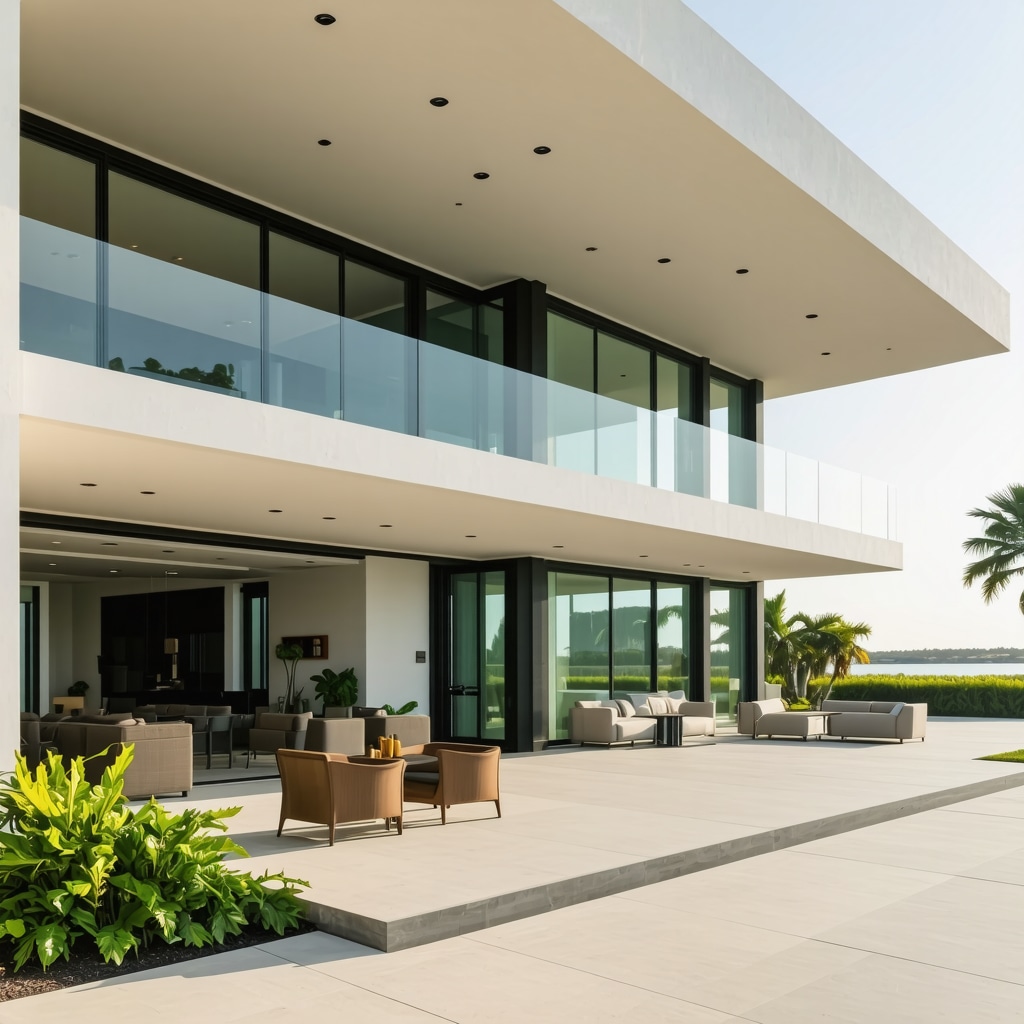 Professional contractor installing smart home devices in a modern Tampa residence