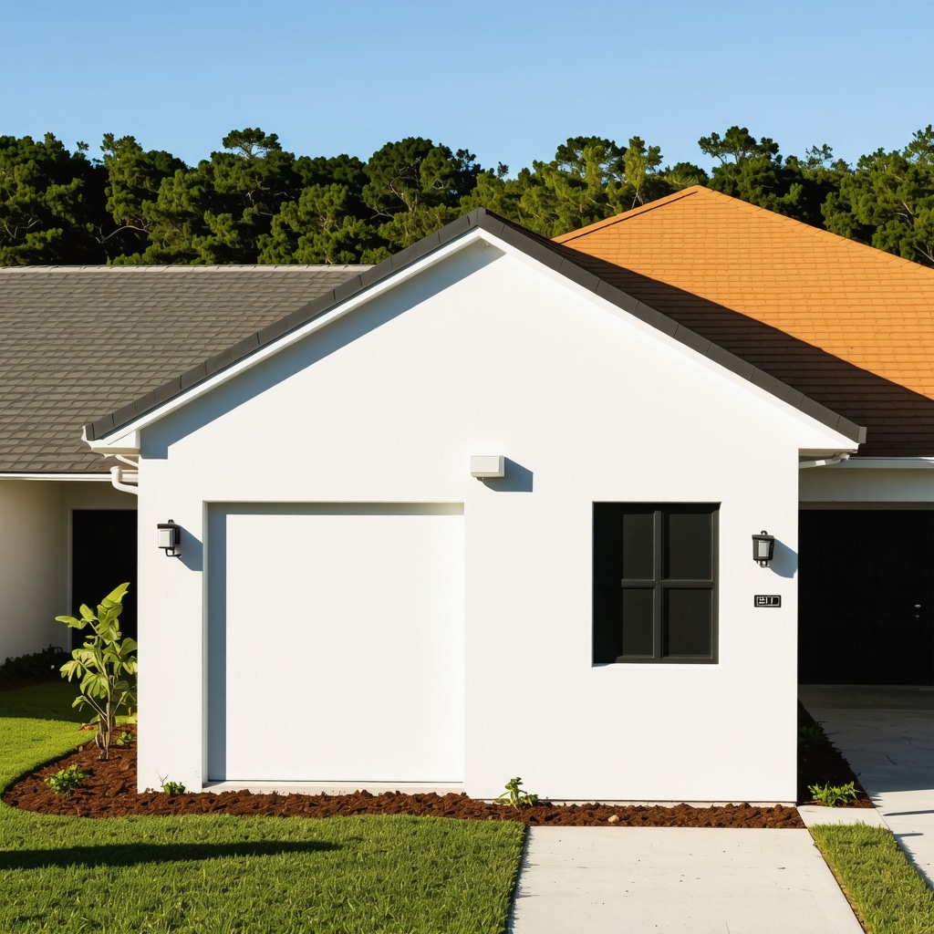 Smart home equipped with advanced storm damage detection and resilient exterior materials in Tampa
