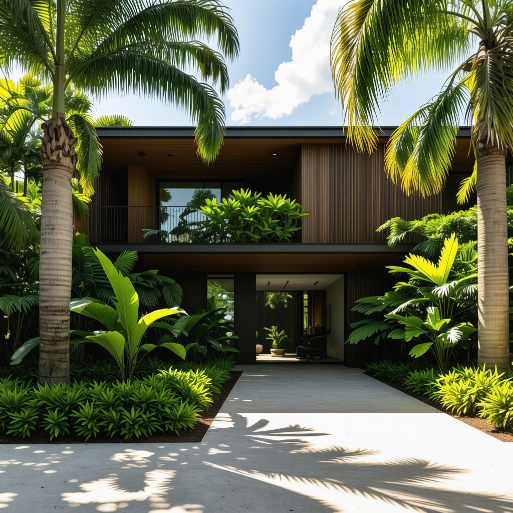 Modern Tampa home featuring smart technology and hurricane-resistant design