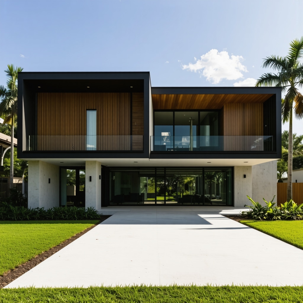 Tampa home with impact-resistant windows and reinforced roof for storm resilience.