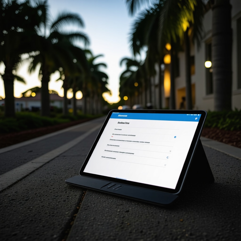 Screenshot of Tampa's online permit submission portal showing real-time application tracking