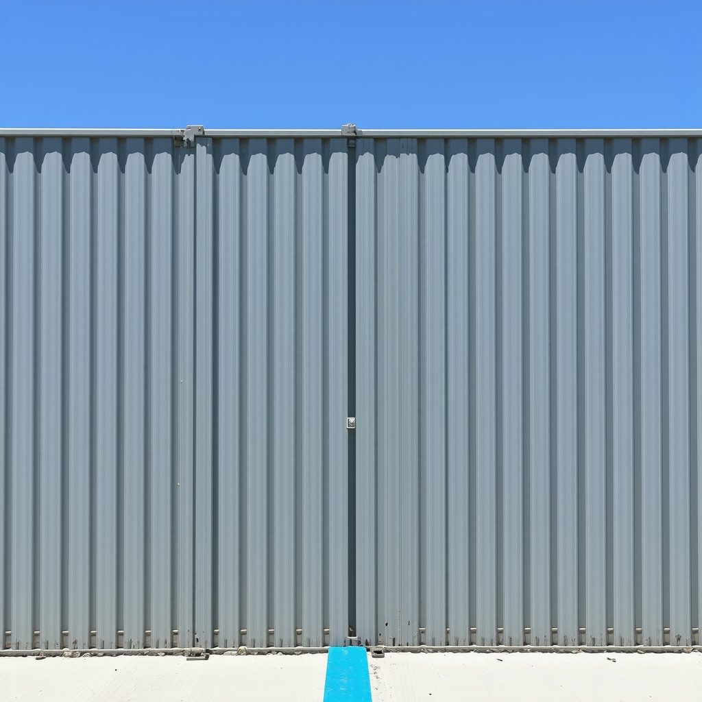 Close-up of weather-resistant galvanized steel fencing suitable for Tampa's climate