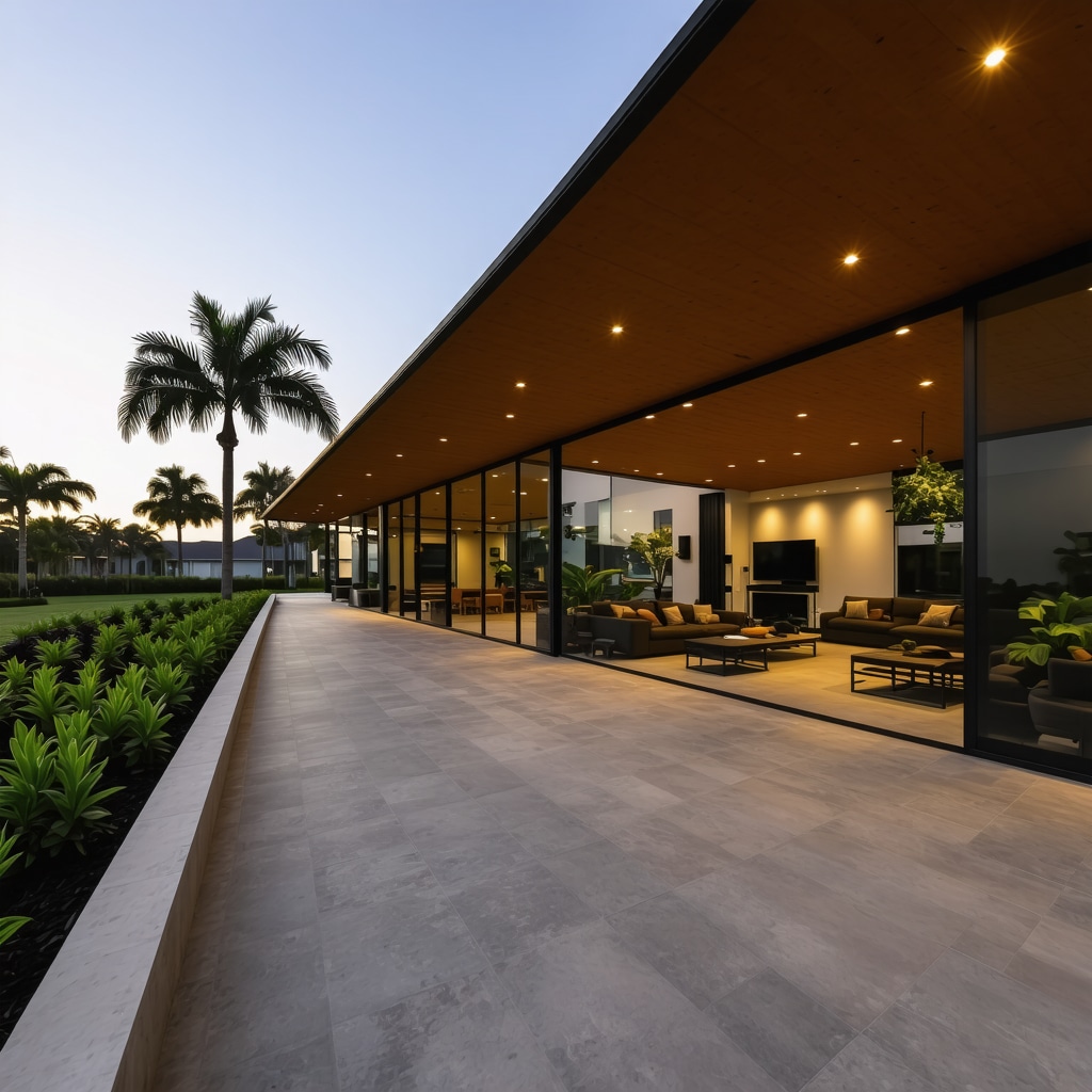 Luxurious Tampa home interior featuring sustainable materials and innovative design