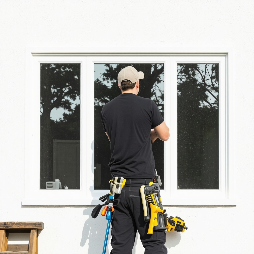 Professional contractor installing energy-efficient windows in a Tampa home