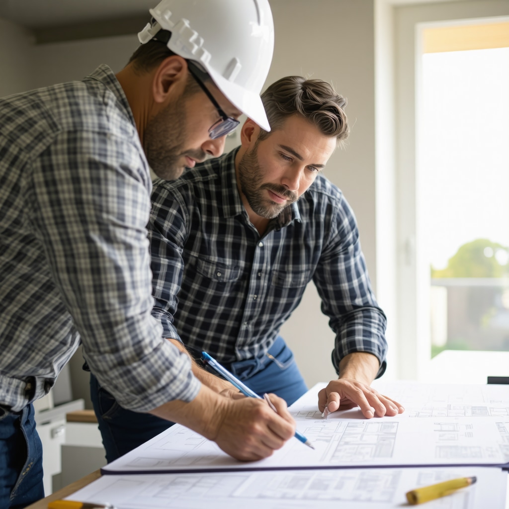 Tampa contractor discussing home renovation plans with homeowner, highlighting professionalism and local standards.