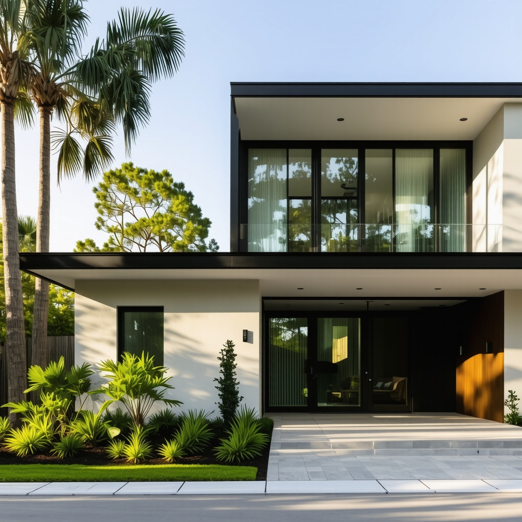 Contractor installing hurricane-resistant windows on a Tampa home with eco-friendly features
