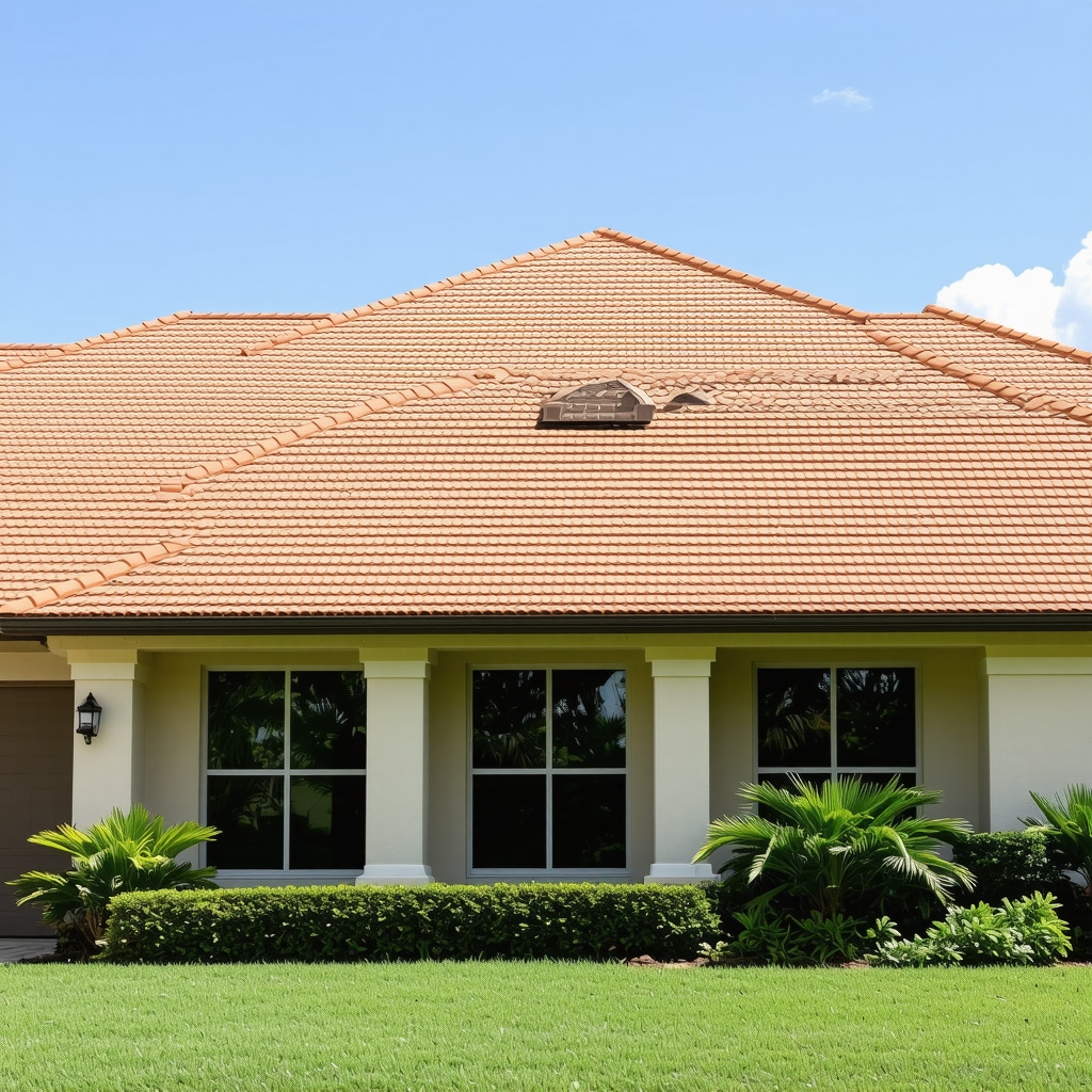 Impact-resistant roofing materials on a Florida house demonstrating durability and innovation.