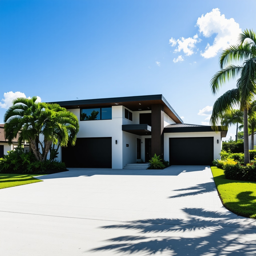 Contemporary Tampa home with hurricane-resistant design and smart home technology