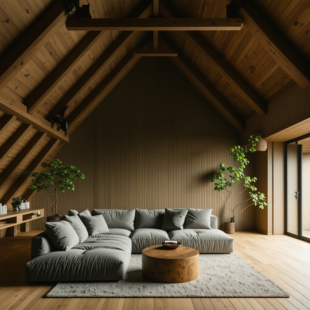 Bright and cozy attic space with insulation and natural lighting in Tampa home.