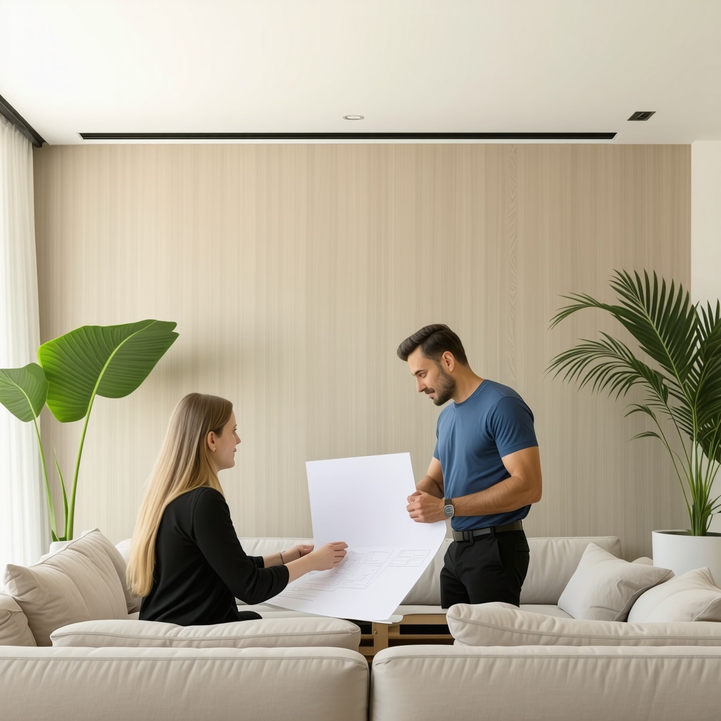 Interior of a Tampa home featuring smart lighting and durable, stylish coastal finishes with contractor consultation