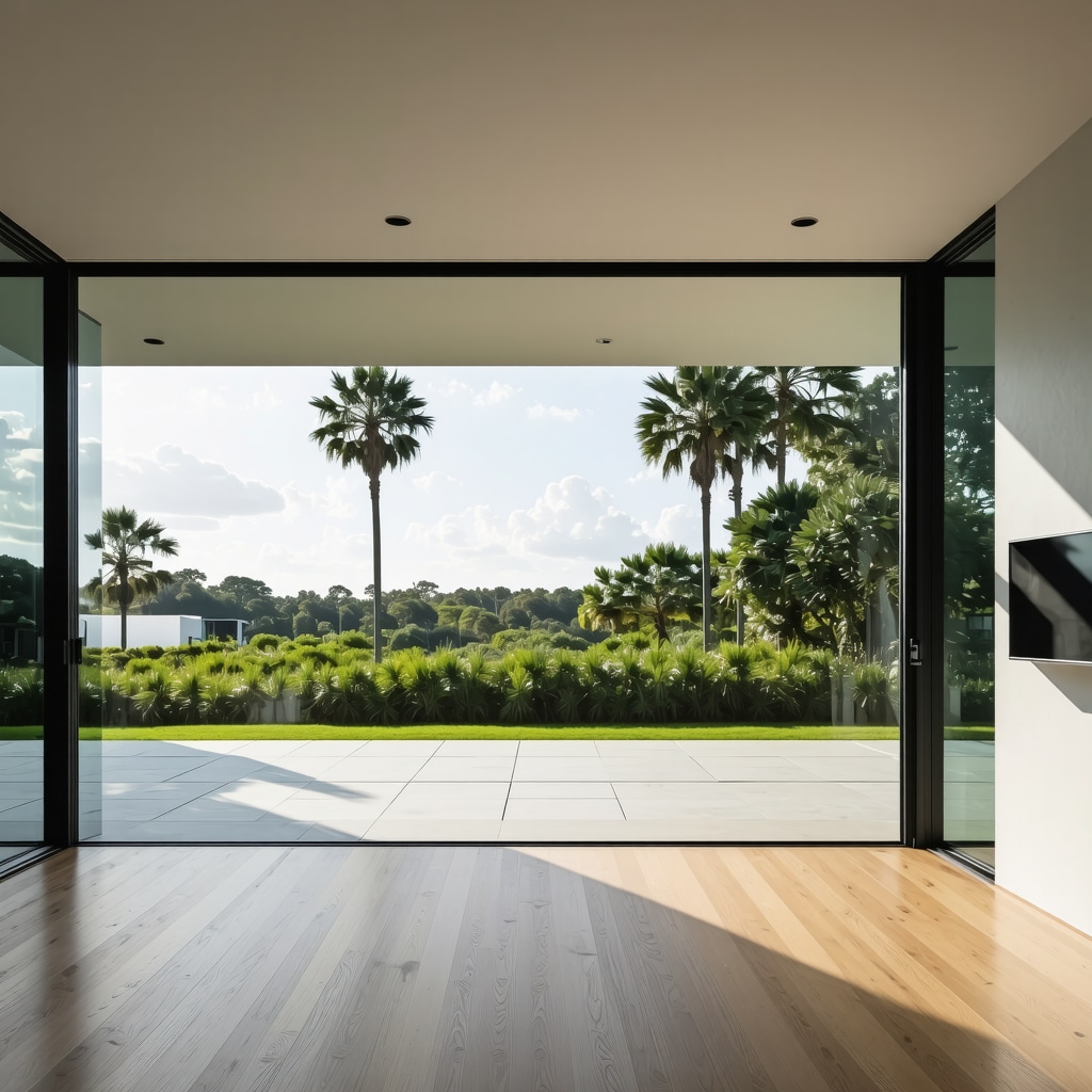 High-tech smart windows with adaptive tinting in a Tampa residence