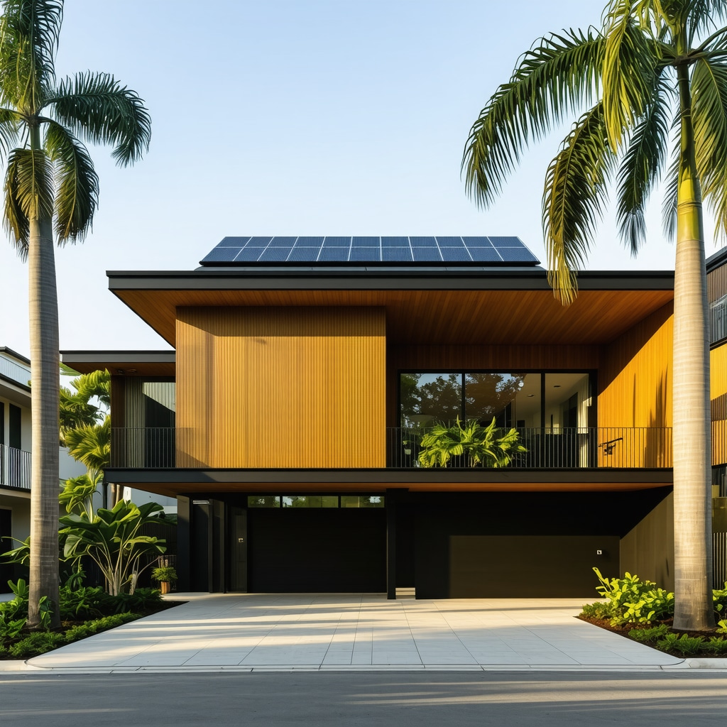 Modern Tampa home expansion using sustainable materials and integrated smart technologies