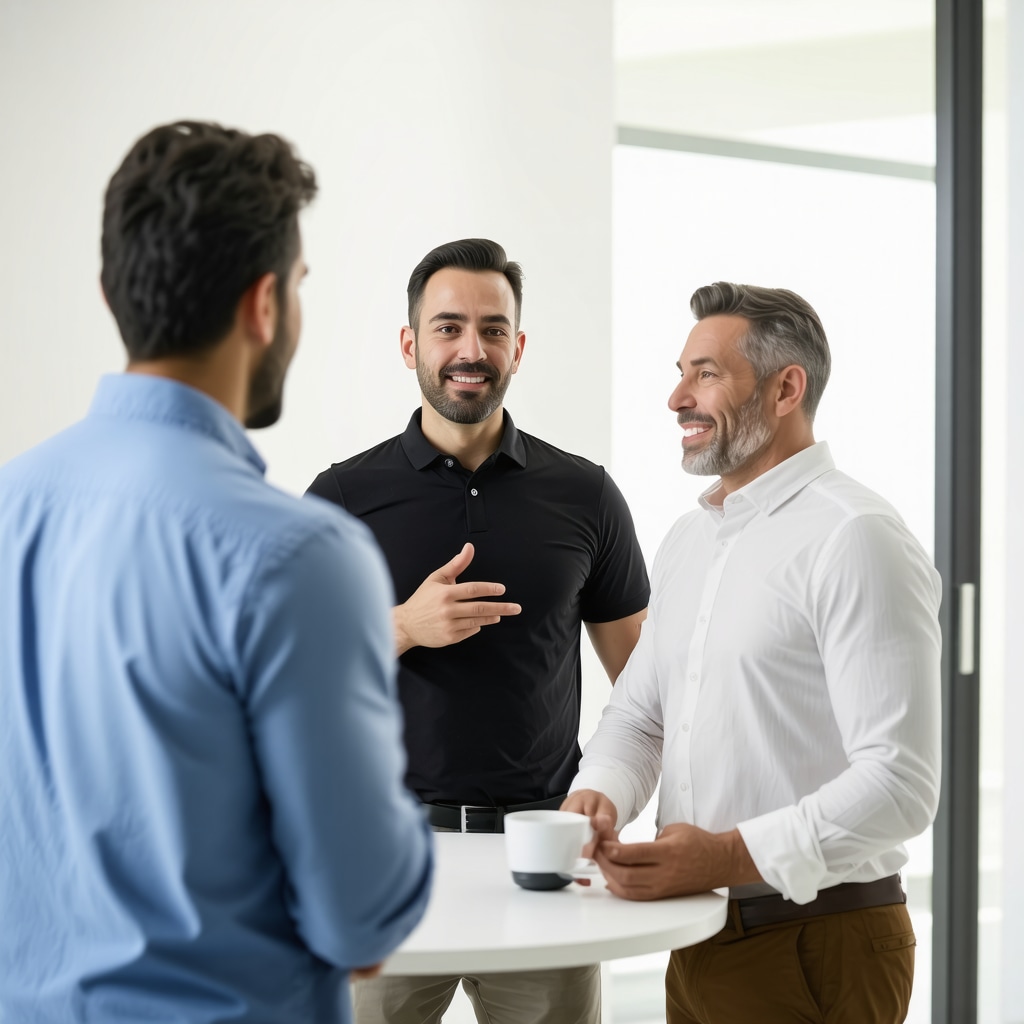 Contractor and homeowner discussing project plans in Tampa