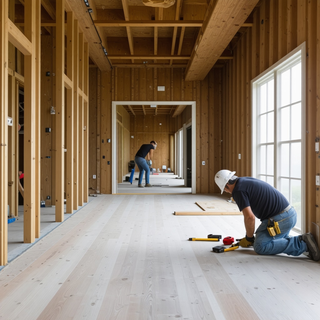 Contractor inspecting Tampa home for compliance with local building codes