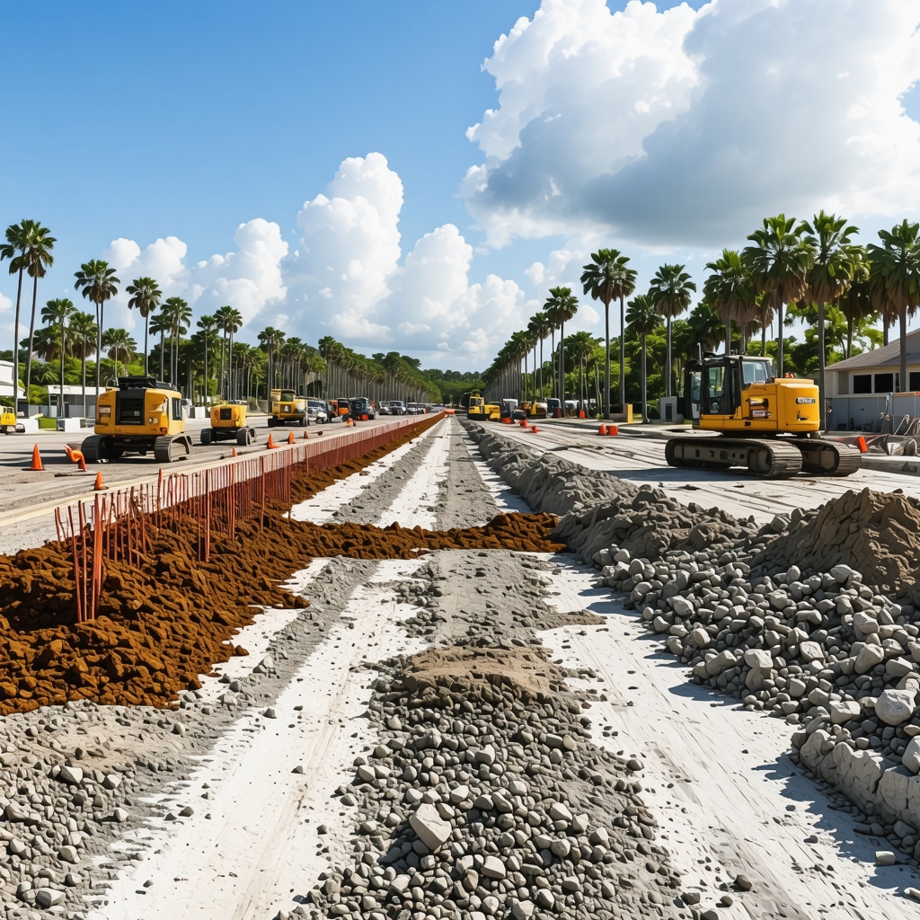 Construction site in Tampa demonstrating regional environmental considerations.