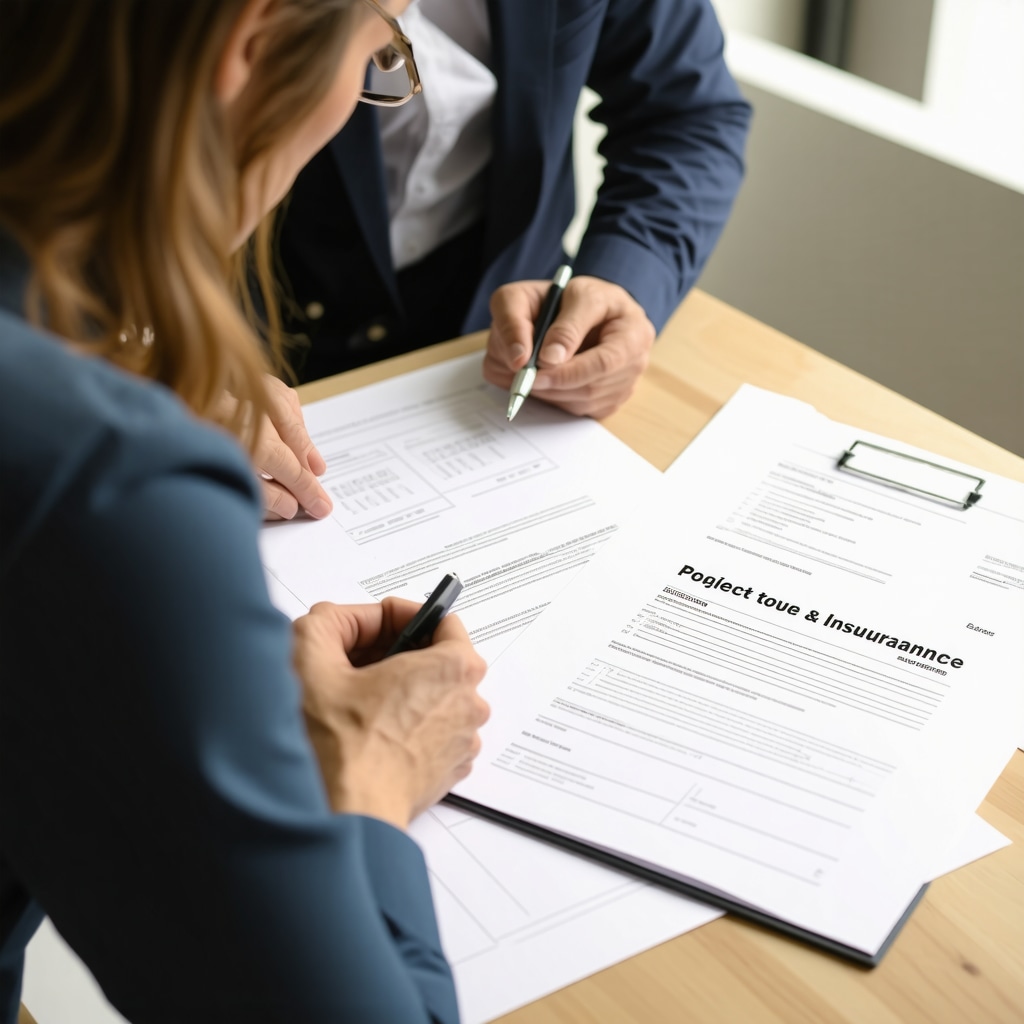 Homeowner reviewing contractor documents during renovation