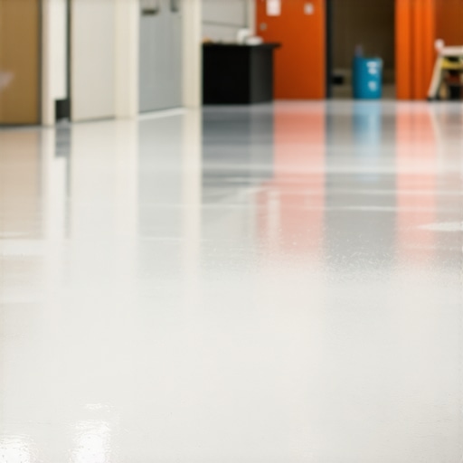 Close-up of textured epoxy garage floor showing slip-resistant surface in Tampa