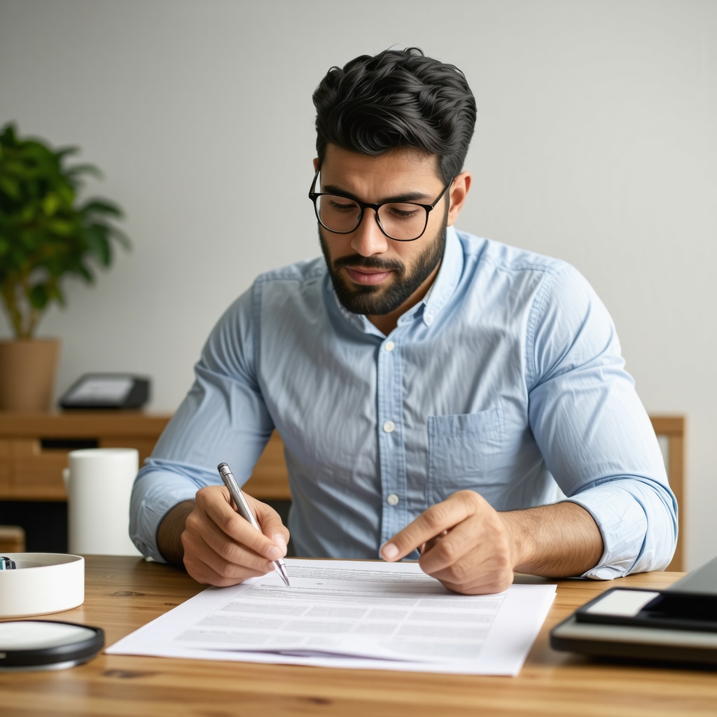 Homeowner checking contractor insurance certificates in Tampa