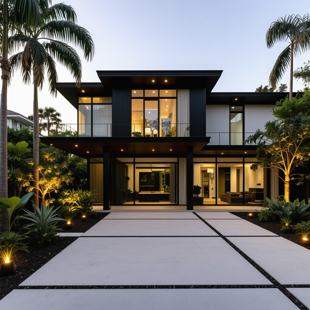 Contemporary Tampa home integrating sustainable tech and historic design elements