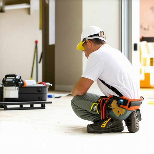 Professional contractor inspecting Tampa home renovation site, showcasing craftsmanship and safety